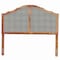 Baxton Studio Iris Vintage Classic Ash Walnut Finished Wood and Synthetic Rattan King Size Arched Headboard 181-11131-Zoro - alternate 6